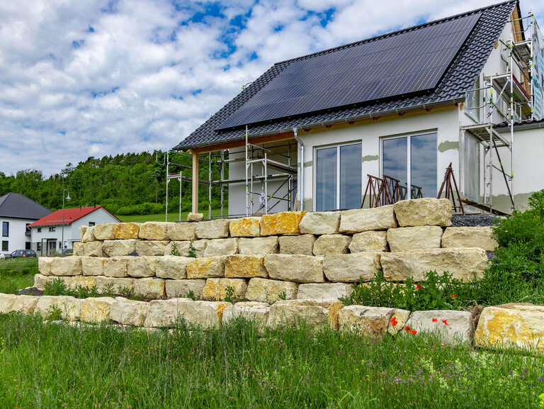 Haus mit Solardach